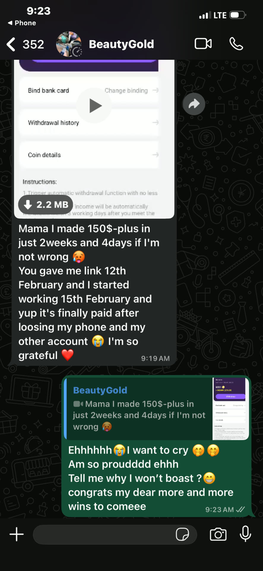 BeautyGold streamer sharing she made $150+ in 2 weeks and 4 days